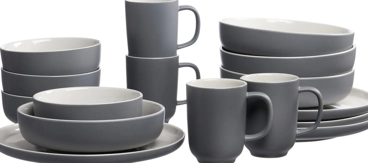Kombiservice Jasper | 16-teilig | grau