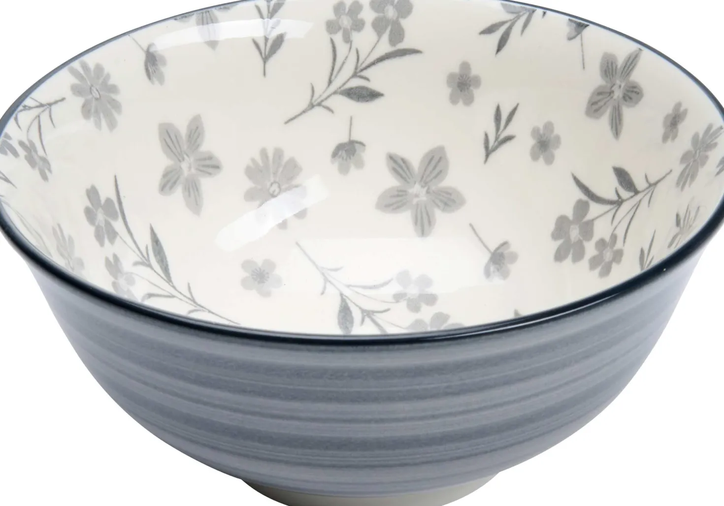 Müslischale Sendai Blume | 600 ml | grau