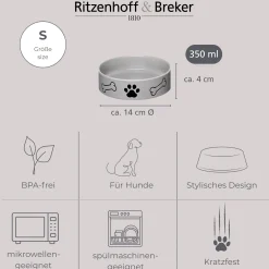 Napf Mika Dog | 350 ml | grau