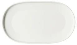 Platte Kelly | 23,5 x 14 cm | weiss | oval