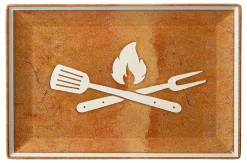 Platte Rusty | 30 x 20 cm | braun | rechteckig