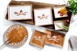 Platte Rusty | 30 x 20 cm | braun | rechteckig