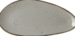 Platte Taste | 35,5 x 17 cm | taupe | oval