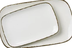 Platten-Set Casa | 2-teilig | creme | rechteckig