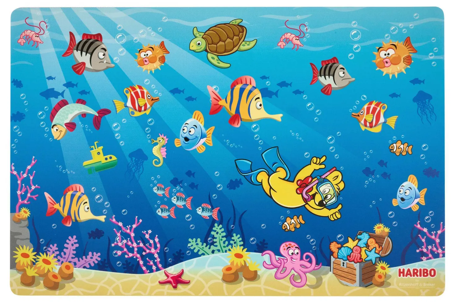 Platzmatte HARIBO Seaworld | 45 x 30 cm | blau
