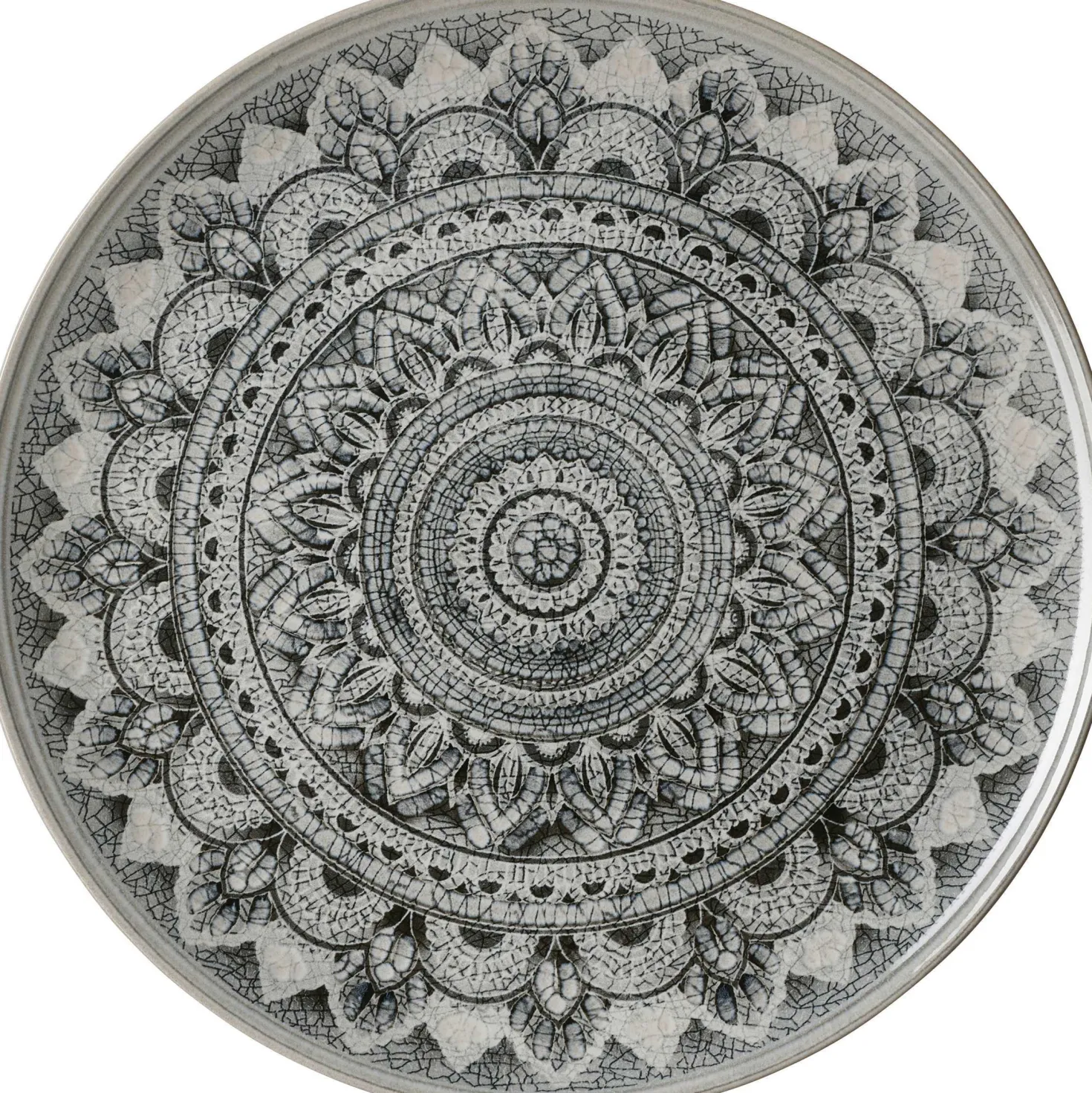 Platzteller Rimini Mandala Stone | 32 cm | grau