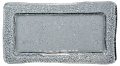 Servierplatte Nox | 33 x 18 cm | smoke | rechteckig