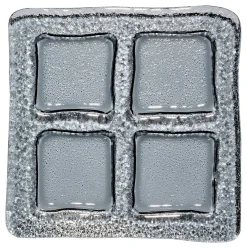 Servierschale Nox | 22,5 x 22,5 x 2 cm | smoke