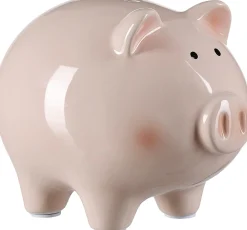 Sparschwein Piggy | 18,5 x 15,5 x 14,5 cm | rosa