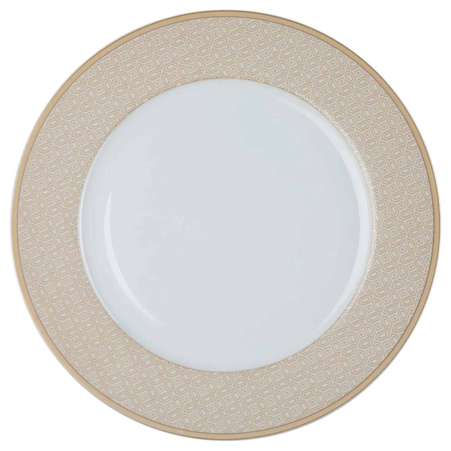 Speiseteller Geo | 27 cm | weiss