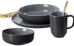 Speiseteller Jasper | 26 cm | schwarz