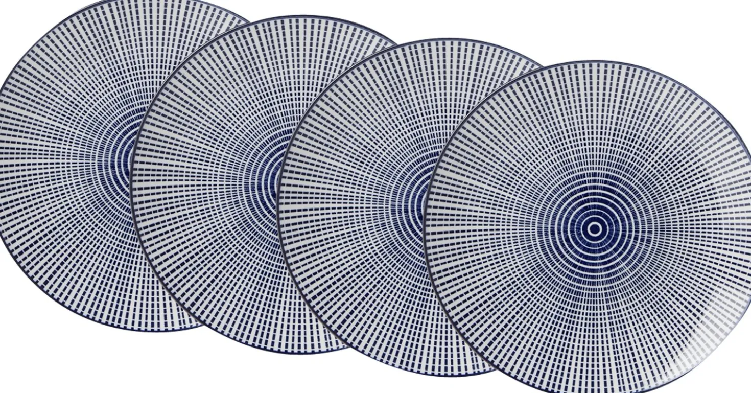 Speiseteller-Set Royal Makoto | 4-teilig | blau