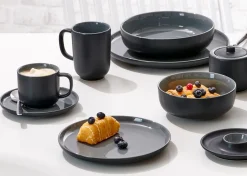 Suppenschale Jasper | 19 x 19 x 5 cm | schwarz
