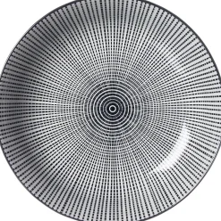 Suppenteller Takeo Stripes | 20,5 cm | schwarz