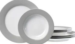 Tafelservice Doppio | 8-teilig | grau