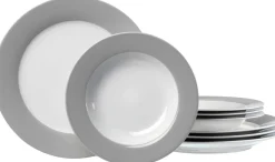 Tafelservice Doppio | 8-teilig | grau
