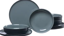 Tafelservice Jasper | 8-teilig | schwarz