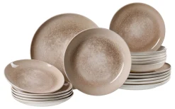 Tafelservice Savora | 18-teilig | braun