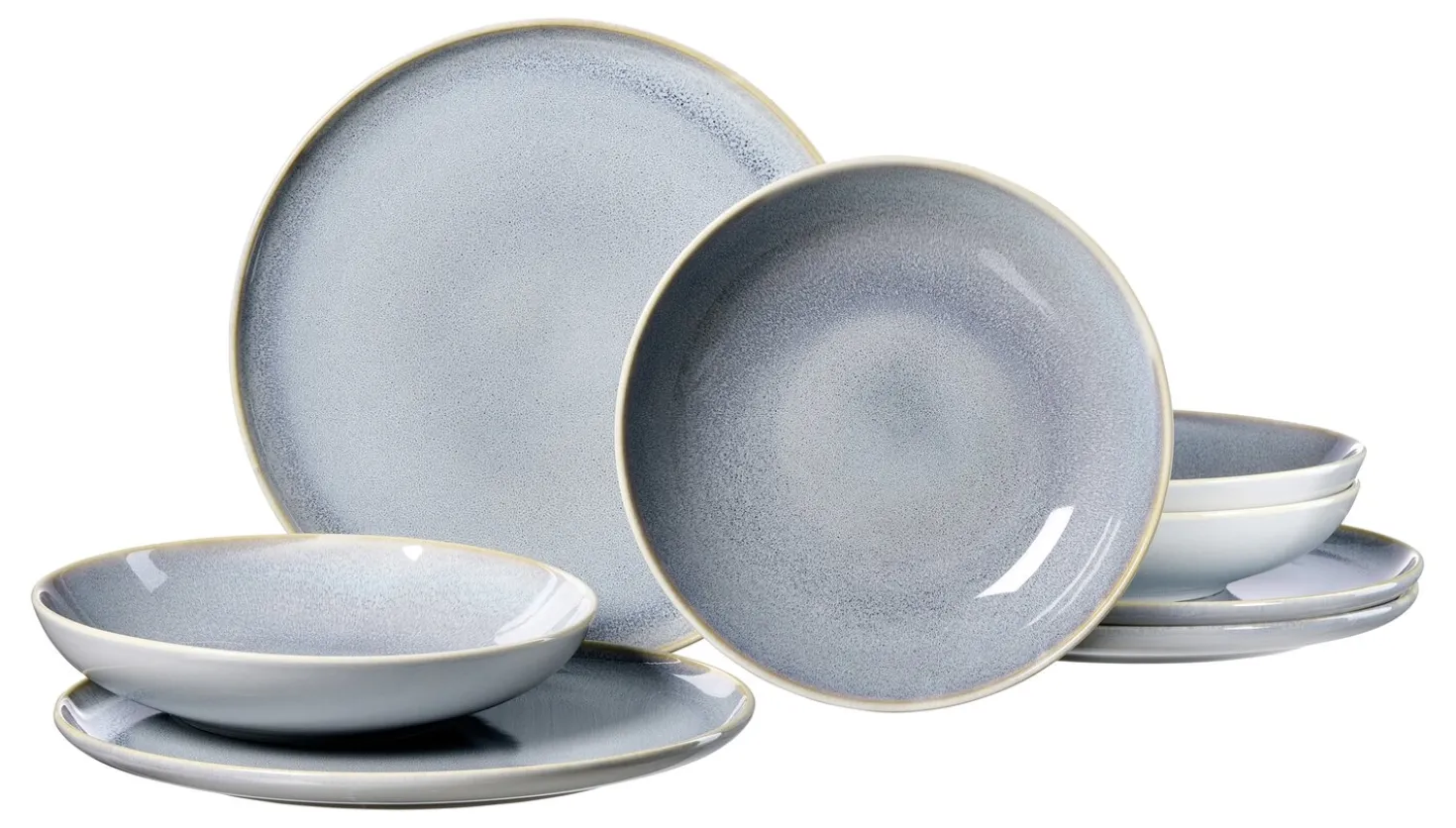 Tafelservice Skagen Stone | 8-teilig | grau