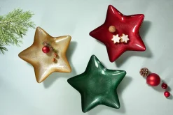 Teller Starlight | 29 cm | grün | sternenförmig
