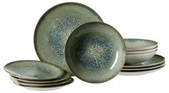 Tellerset Verde | 12-teilig | grün