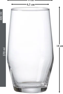 Trinkgläser-Set Salsa | 6-teilig | 370 ml