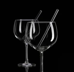 Trinkgläser-Set Tonic | 4-teilig | 650 ml | mit Glastrinkhalmen