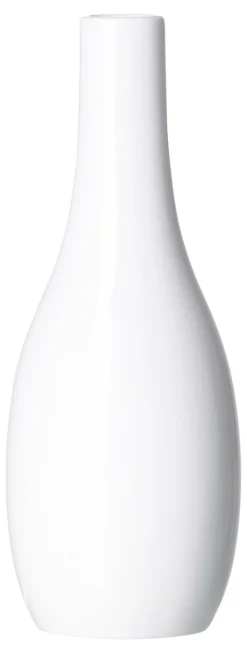 Vase Anna | 7 x 7 x 15 cm | weiss | flaschenförmig