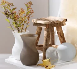 Vase Annalena | 12 x 12 x 18 cm | matt weiss