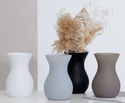Vase Annalena | 12 x 12 x 18 cm | matt braun