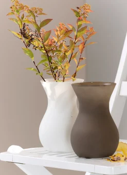 Vase Annalena | 12 x 12 x 18 cm | matt braun