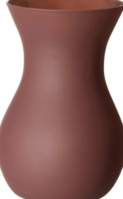 Vase Annalena | 12 x 12 x 18 cm | matt dunkelrosa