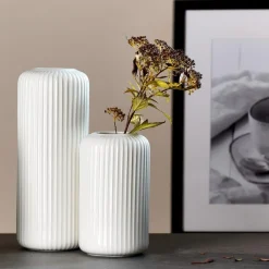 Vase Nora | 9 x 9 x 16 cm | weiss