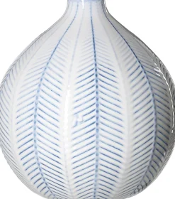 Vase Reef | 23 x 23 x 25 cm | blau | kugelförmig