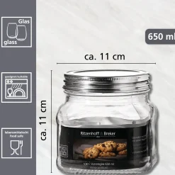 Vorratsdose Vio | 650 ml | eckig