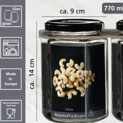 Vorratsgläser-Set Mara | 2-teilig | 770 ml