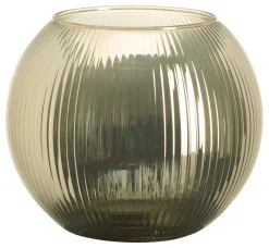 Windlicht Elysia | 19 x 19 x 16 cm | gold glänzend | kugelförmig